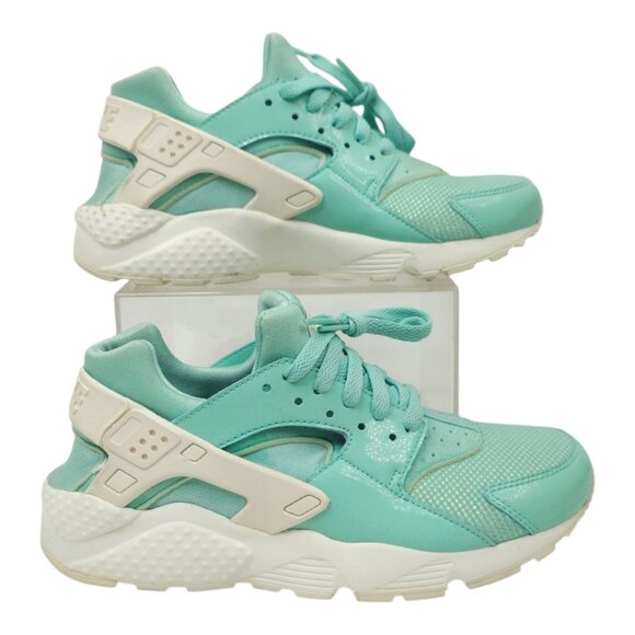 Nike Huarache Run Sparkle Sneakers Youth 6.5 Y Tropical Twist Aqua AV5104-300 - Picture 2 of 16